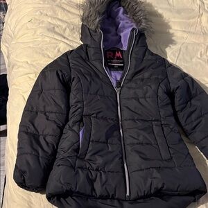 Stylish Black and Purple Kids Jacket